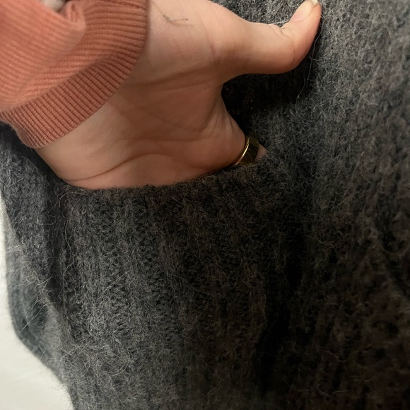 Peruvian Connection Womens Alpaca Blend‎ Gray Turtleneck Tunic Sweater- Size XS - Picture 7 of 7